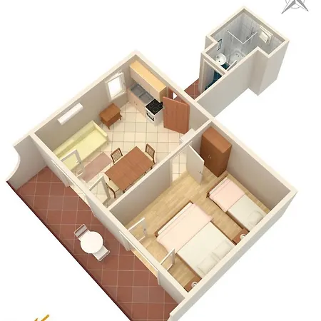 Apartment By The Sea Pisak, Omis - 2750