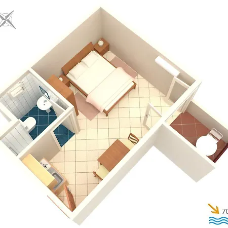 By The Sea Pisak, Omis - 2750 Apartment Pisak